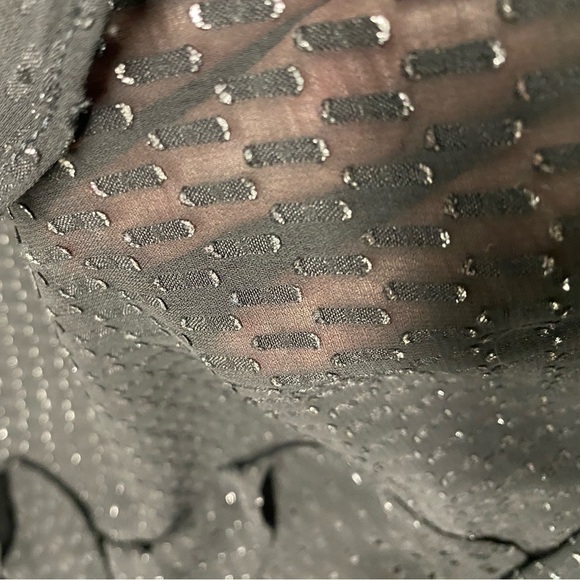 Bar III | Sheer Metallic Polka Dot Top - Picture 13 of 16